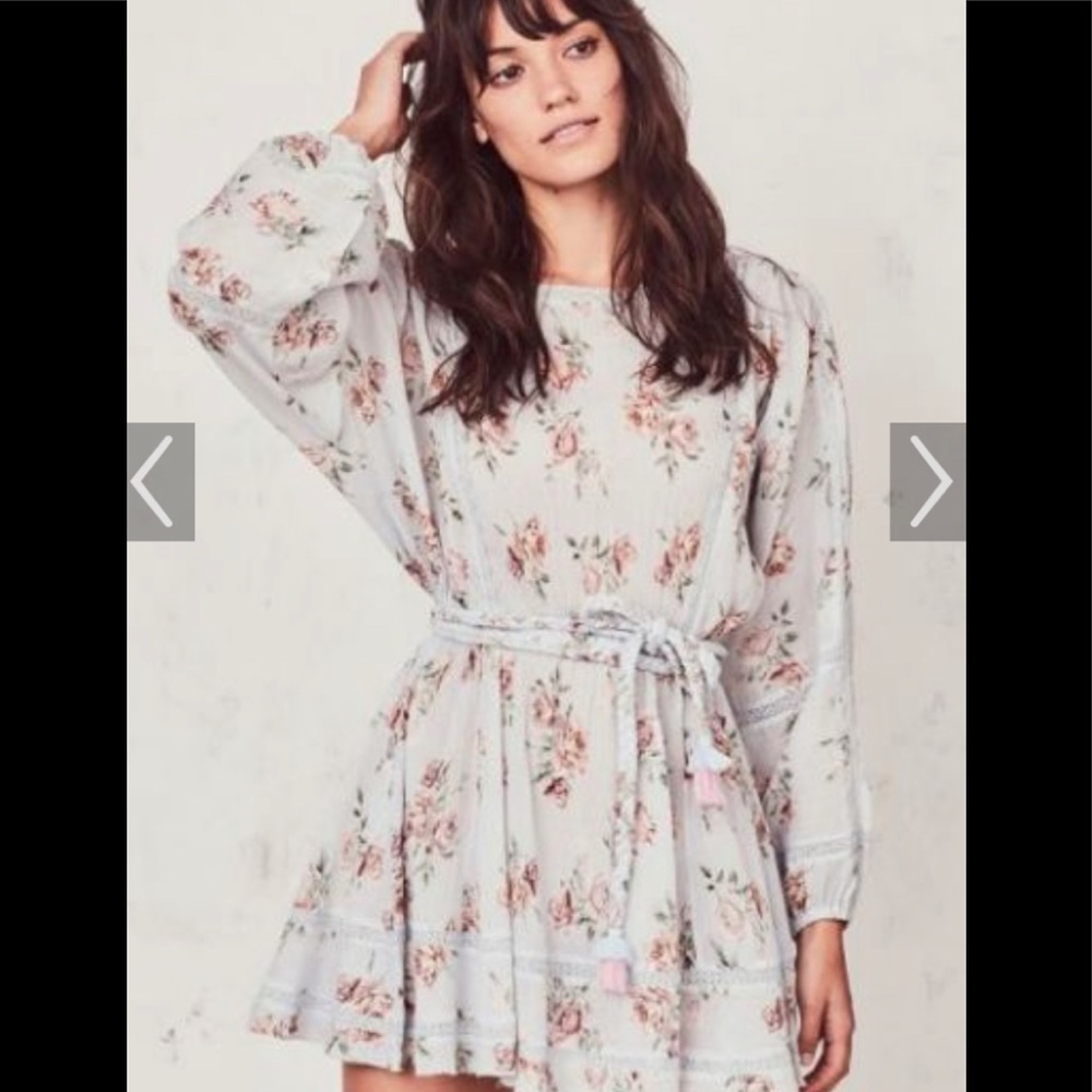 Love shack fancy  rose mini dress